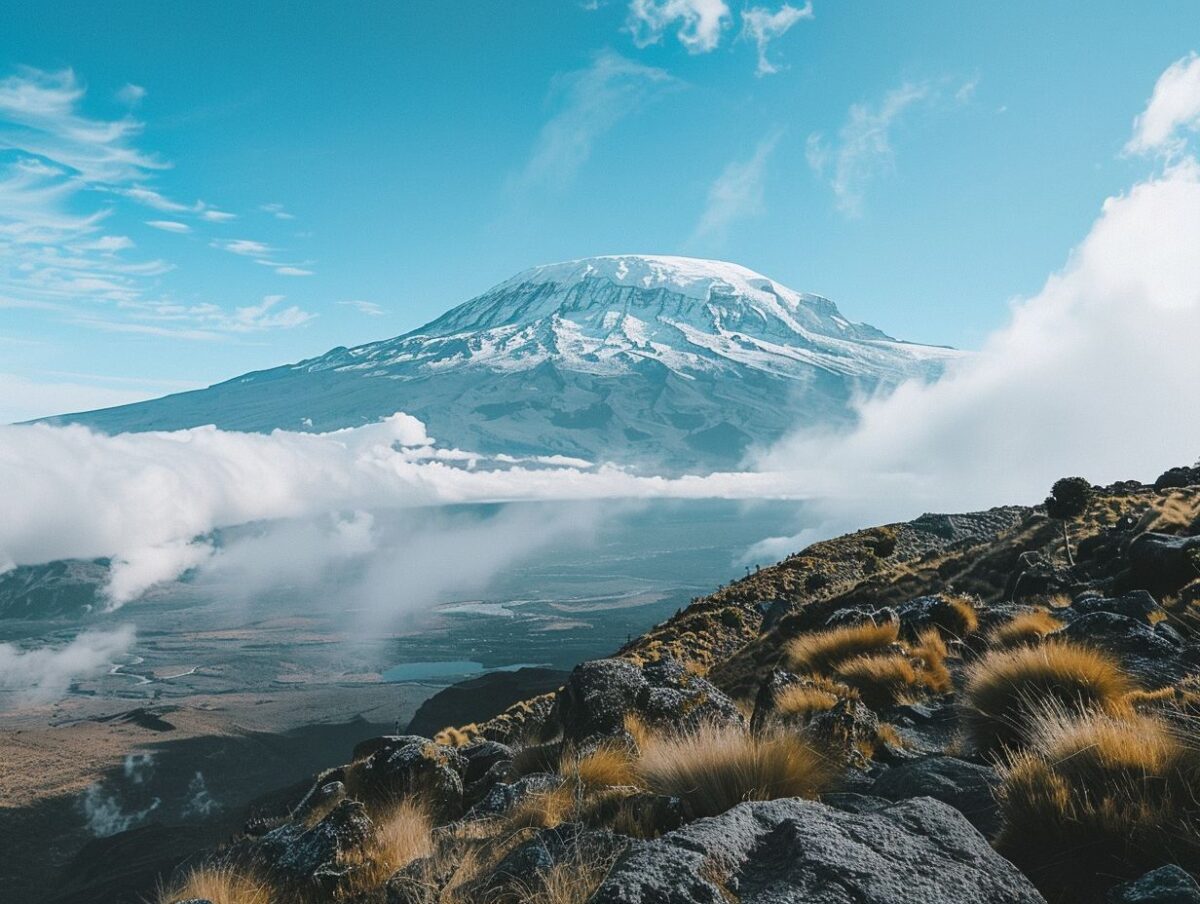 Beautiful views of Mountain Kilimanjaro in Tanzania