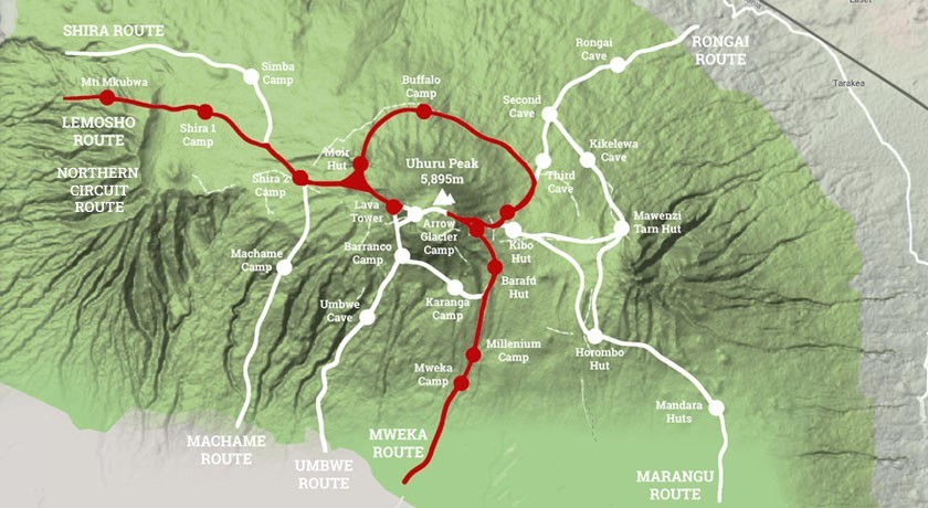 The Northern Circuit Route Best for Mount Kilimanjaro hiking - East Africa