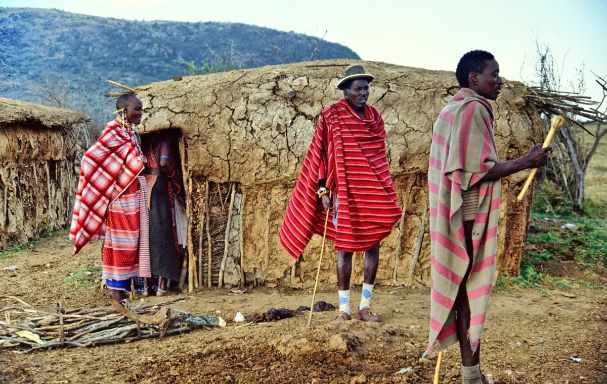 Traditional homes of Masai People