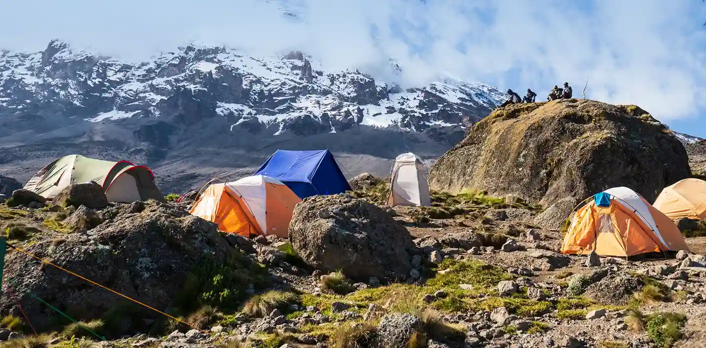 Camping at Mount Kilimanjaro Summit